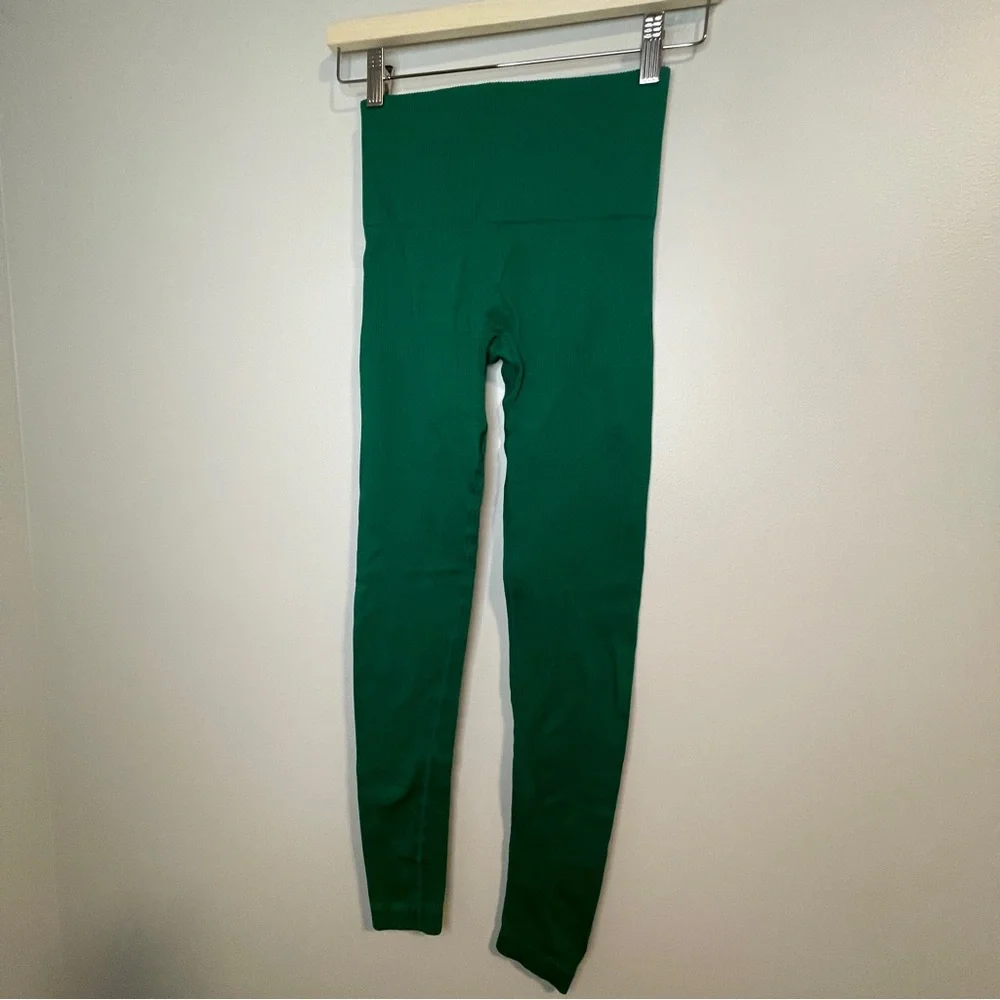 Savage X Fenty Forest Green Ribbed Sports Bra & Legging Set